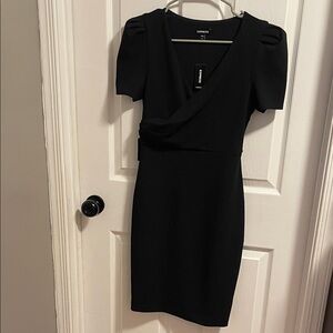 Express Elegant Black Mini Dress